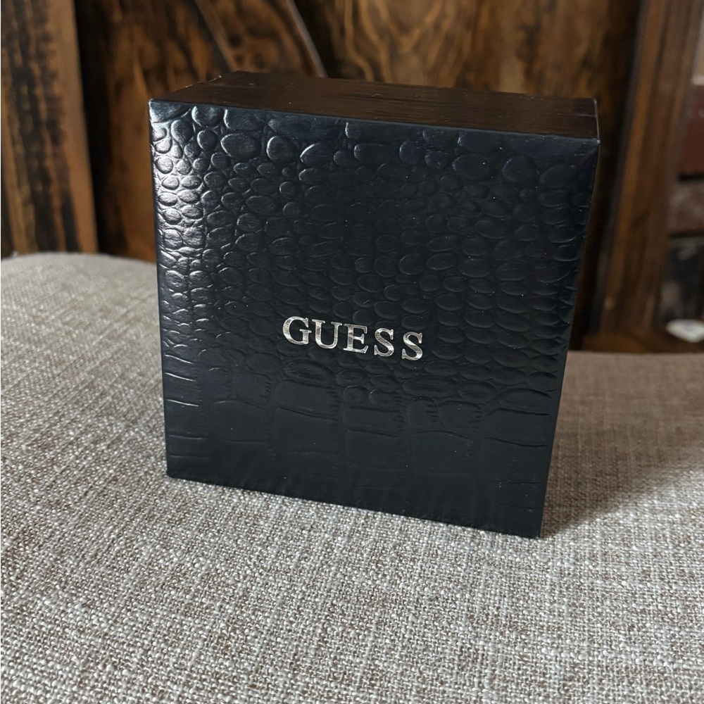 Guess Women's Silver and Black Watch - Picture 4 of 8